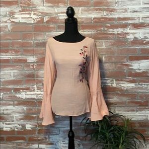 Boho embroidered blouse